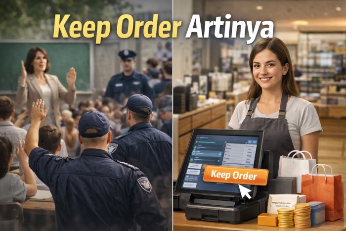 keep order artinya meaning